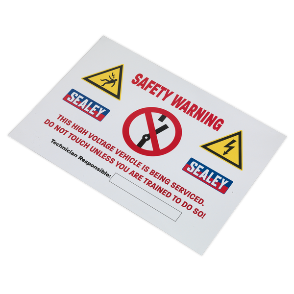 Sealey HYBRIDSIGN Hybrid/Electric Vehicle Warning Sign