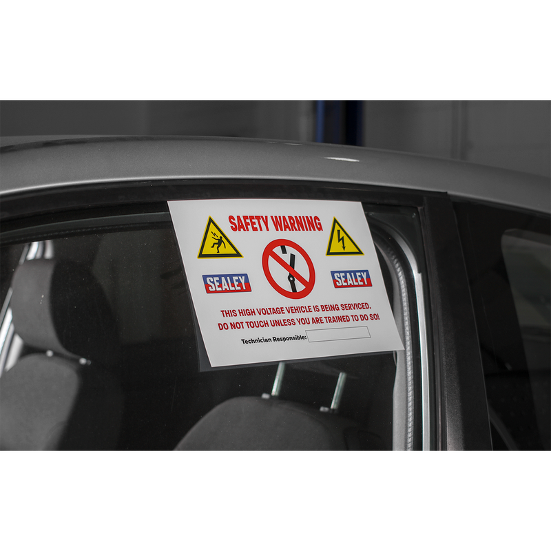 Sealey HYBRIDSIGN Hybrid/Electric Vehicle Warning Sign