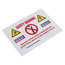 Sealey HYBRIDSIGN Hybrid/Electric Vehicle Warning Sign