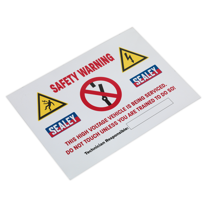 Sealey HYBRIDSIGN Hybrid/Electric Vehicle Warning Sign