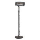 Sealey IFSH2003 2000W High Efficiency Infrared Quartz Patio Heater with Telescopic Floor Stand
