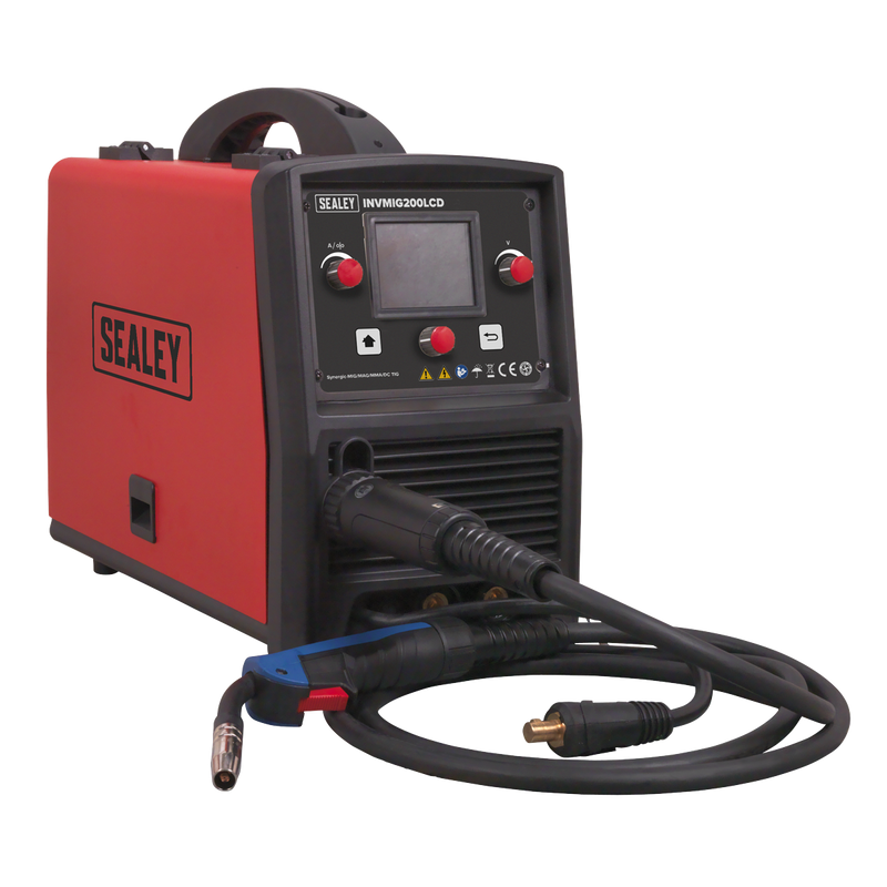 Sealey INVMIG200LCD 200A MIG, TIG & MMA Inverter Welder with LCD Screen