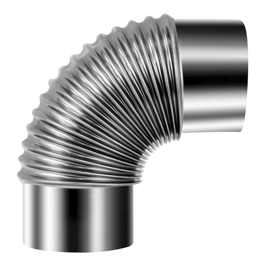 Sealey IREX3 Stainless Steel Exhaust/Flue 90 degree Bend for IR13/IR16 100mm