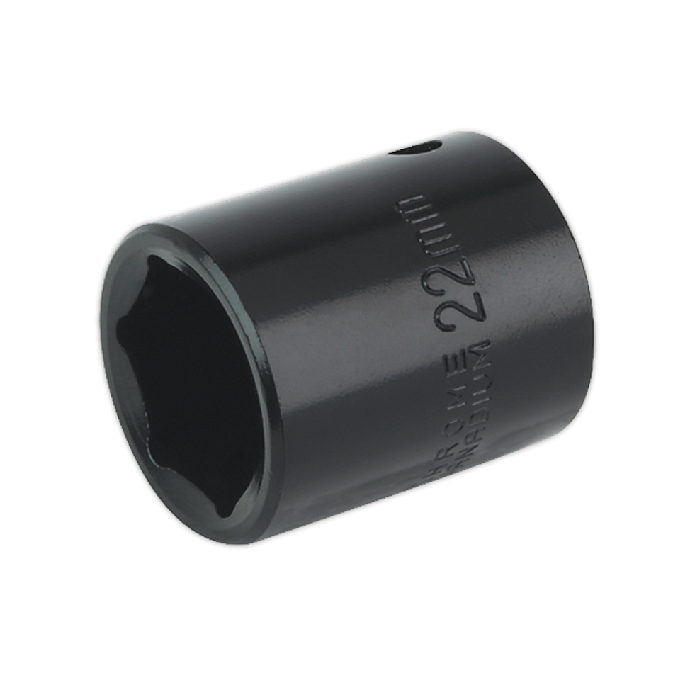 Sealey IS1222 22mm 1/2"Sq Drive Impact Socket