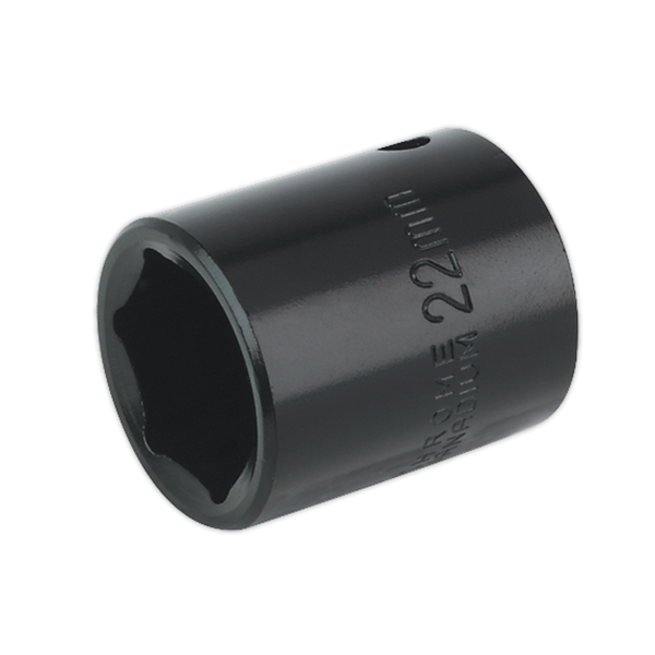 Sealey IS1222 22mm 1/2"Sq Drive Impact Socket