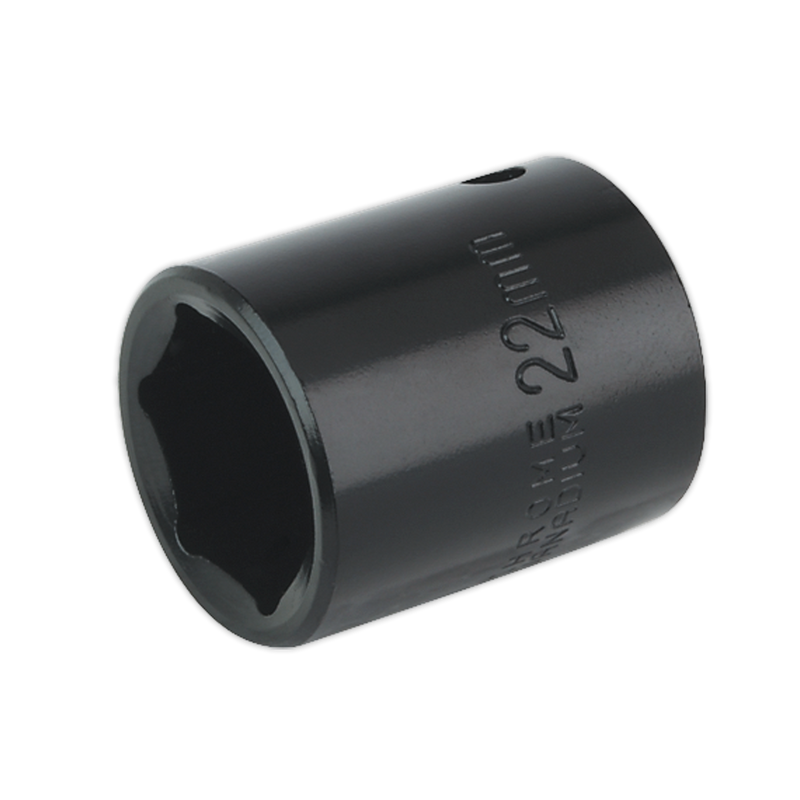 Sealey IS1222 22mm 1/2"Sq Drive Impact Socket