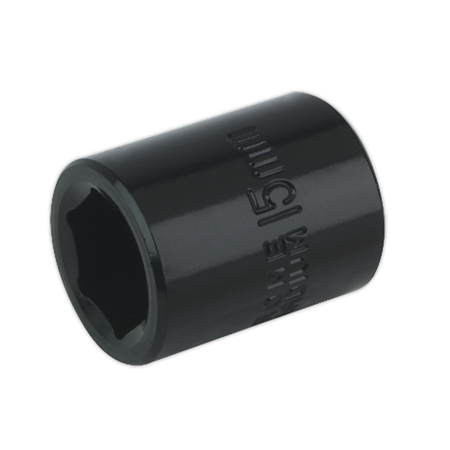 Sealey IS3815 15mm 3/8"Sq Drive Impact Socket