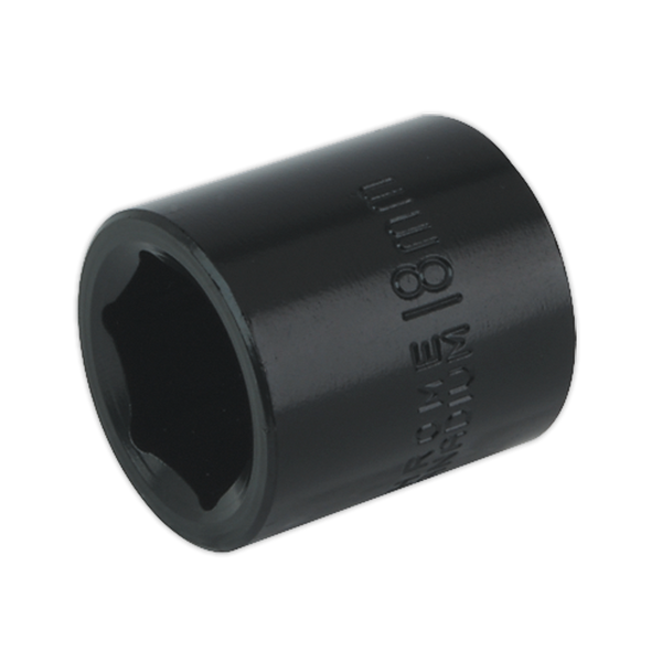 Sealey IS3818 18mm 3/8"Sq Drive Impact Socket