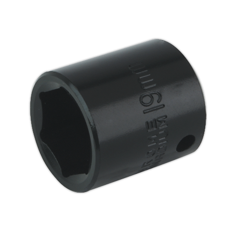 Sealey IS3819 19mm 3/8"Sq Drive Impact Socket