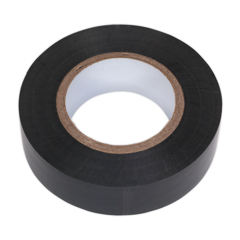 Sealey ITBLK10 19mm x 20m Black PVC Insulating Tape - Pack of 10