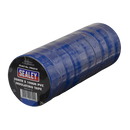 Sealey ITBLU10 19mm x 20m Blue PVC Insulating Tape - Pack of 10