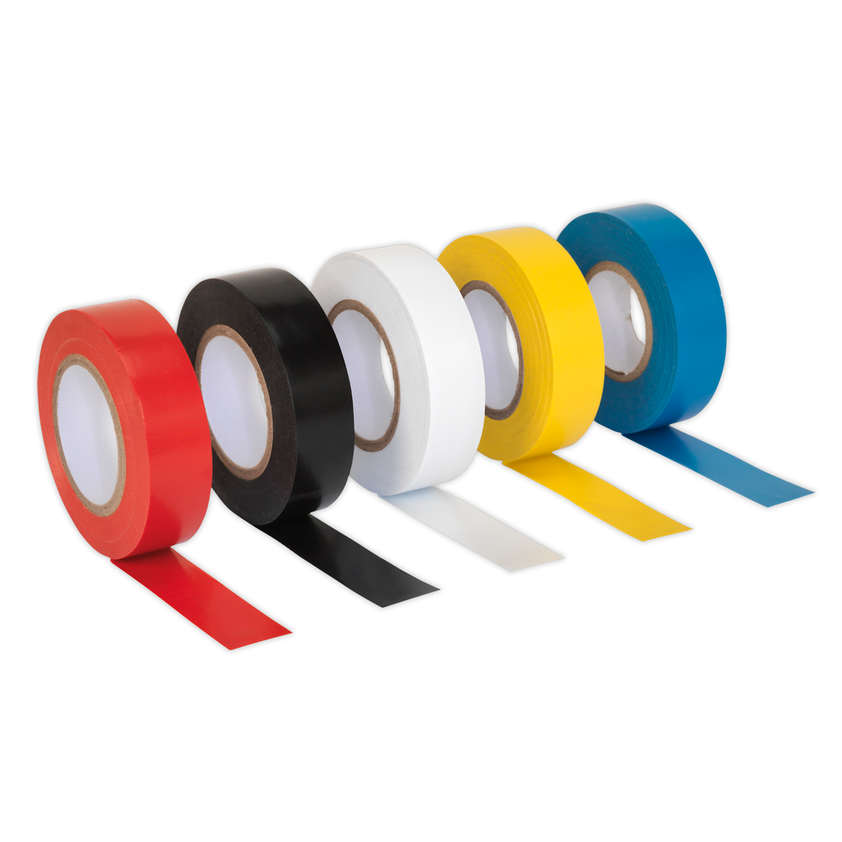 Sealey ITMIX10 19mm x 20m PVC Insulating Tape - Mixed Colours - Pack of 10