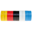 Sealey ITMIX10 19mm x 20m PVC Insulating Tape - Mixed Colours - Pack of 10