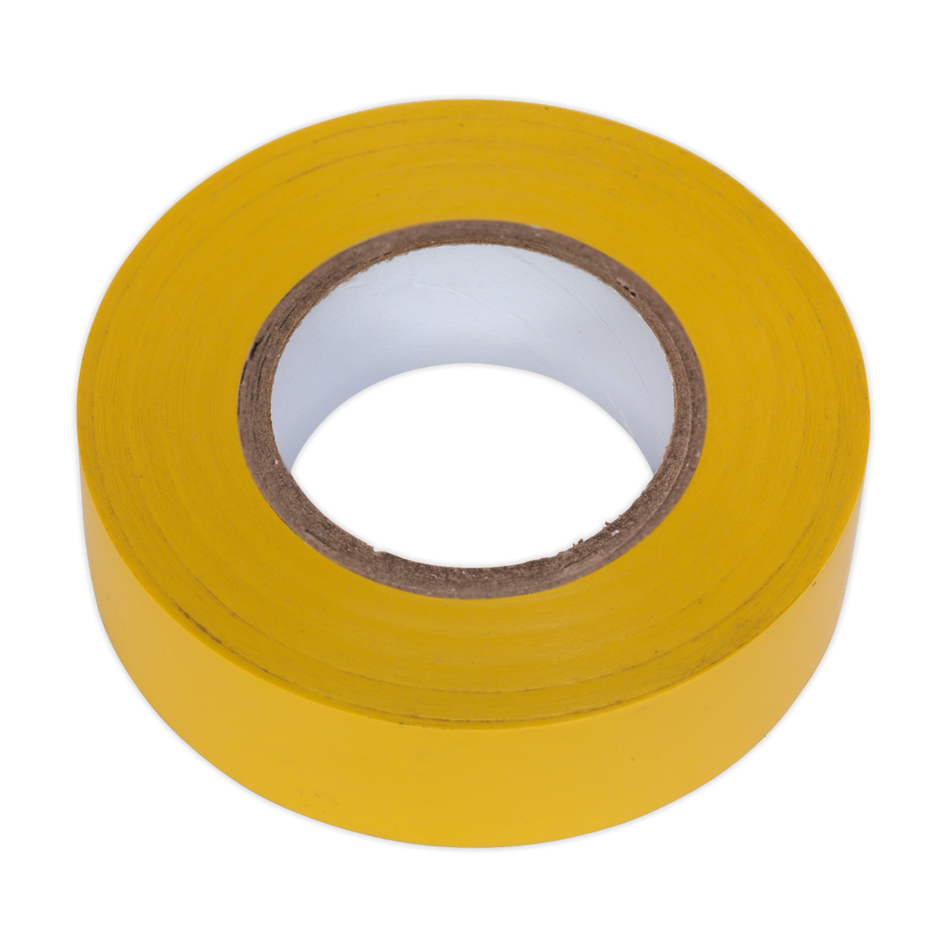 Sealey ITYEL10 19mm x 20m Yellow PVC Insulating Tape - Pack of 10