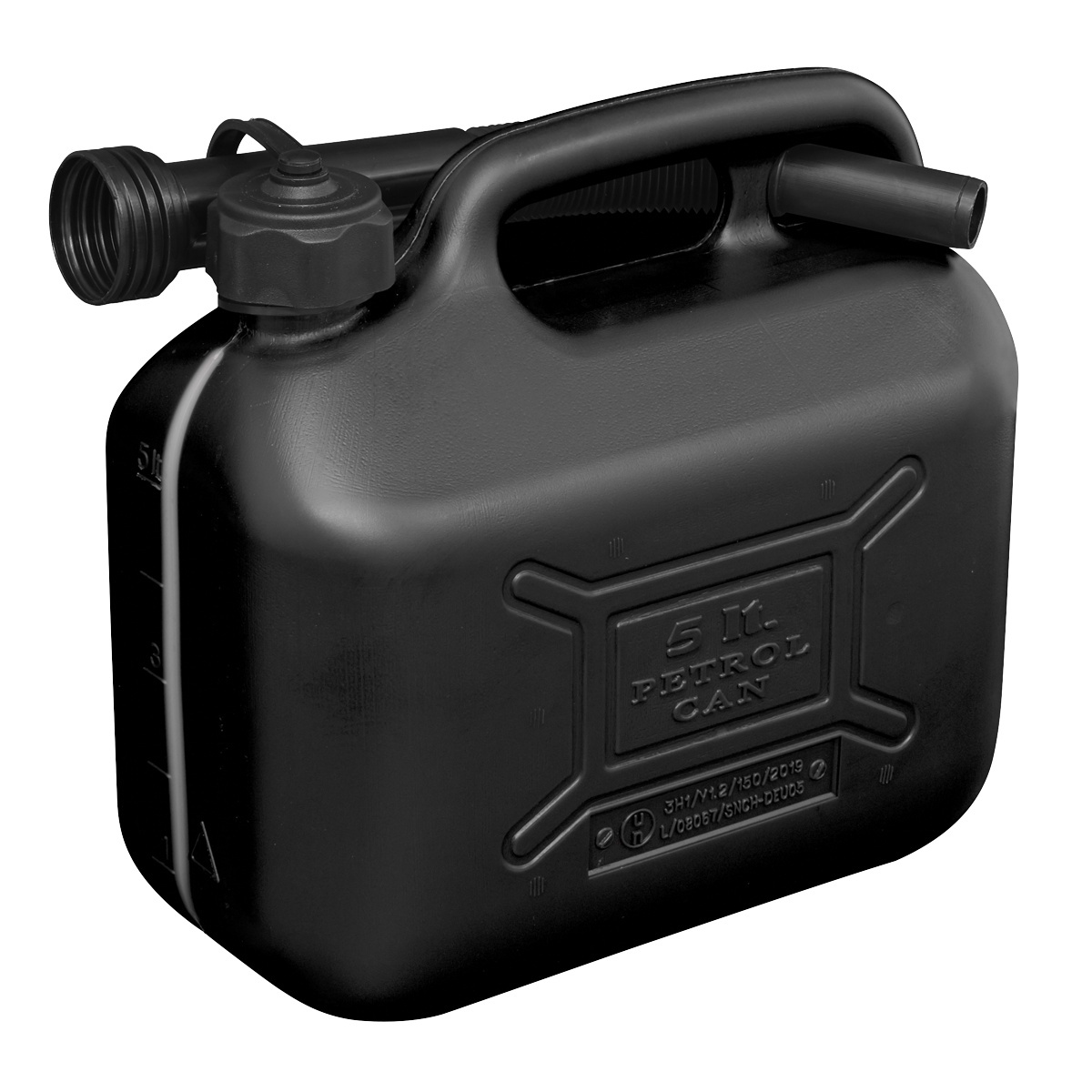 Sealey JC5B 5L Fuel Can - Black