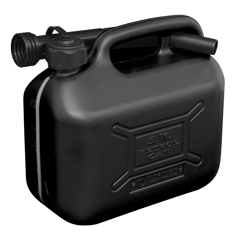 Sealey JC5B 5L Fuel Can - Black