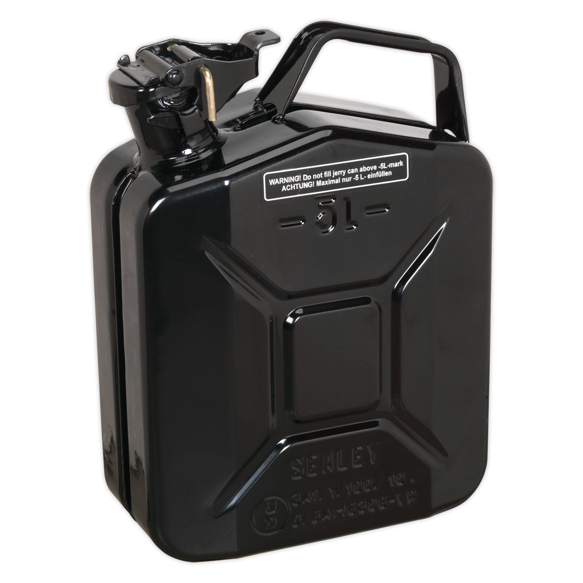 Sealey JC5MB 5L Jerry Can - Black