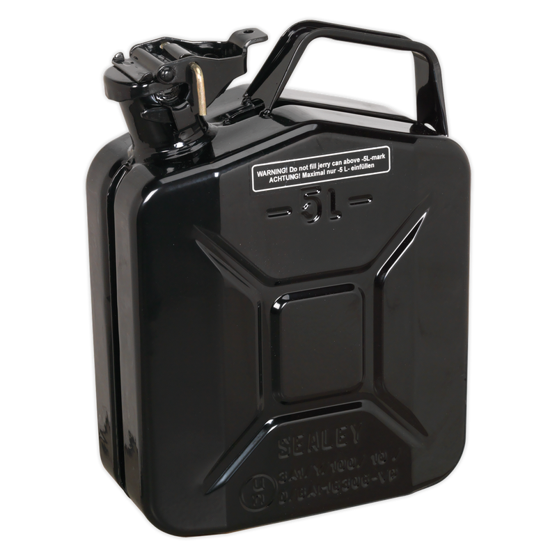 Sealey JC5MB 5L Jerry Can - Black