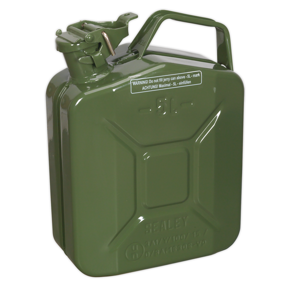Sealey JC5MG 5L Jerry Can - Green