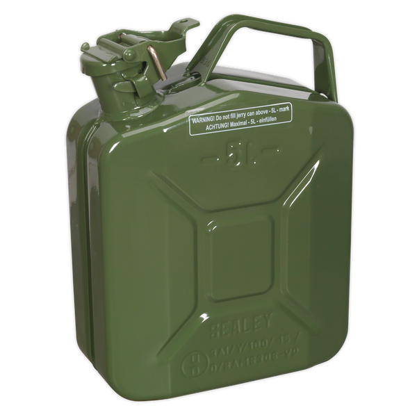 Sealey JC5MG 5L Jerry Can - Green