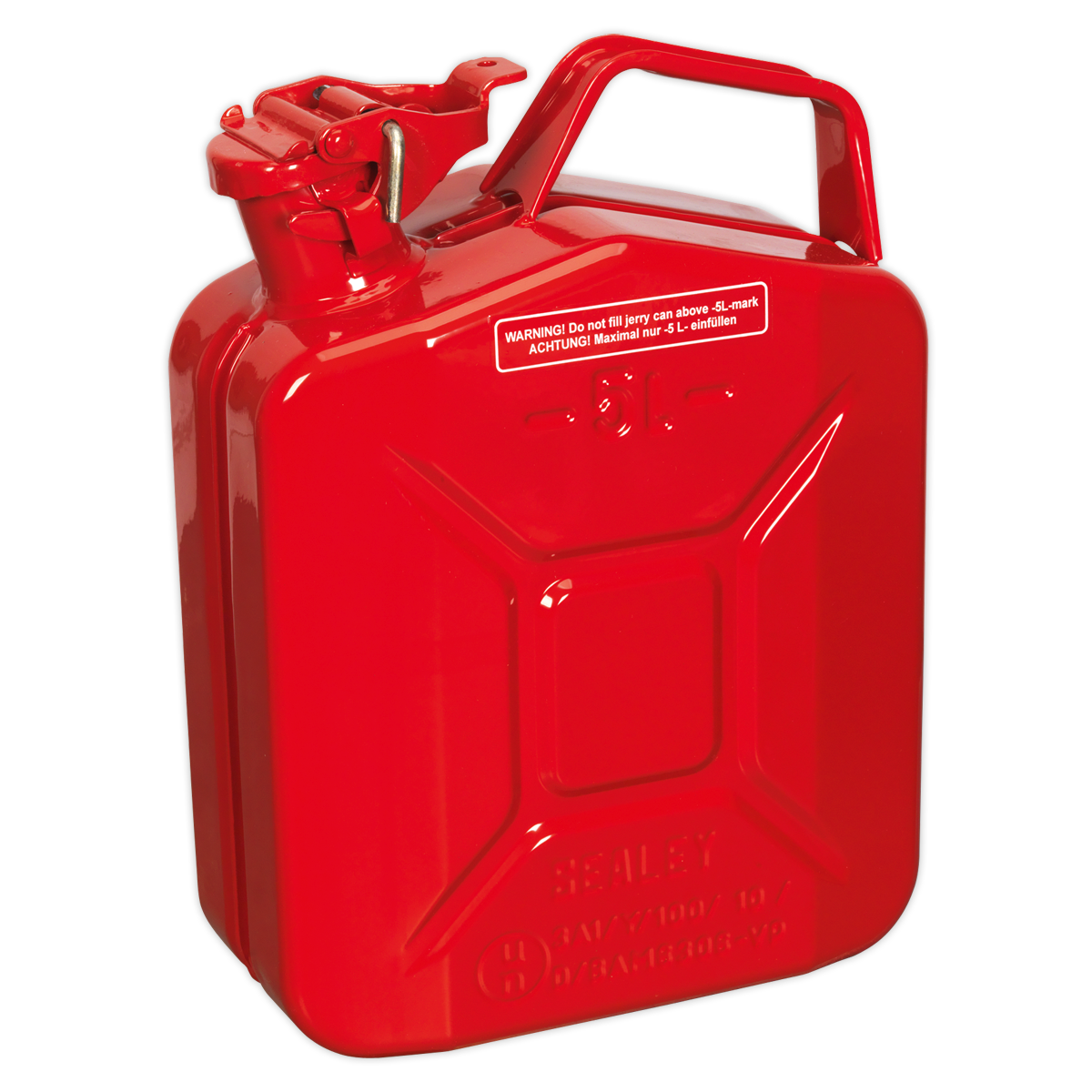 Sealey JC5MR 5L Jerry Can - Red
