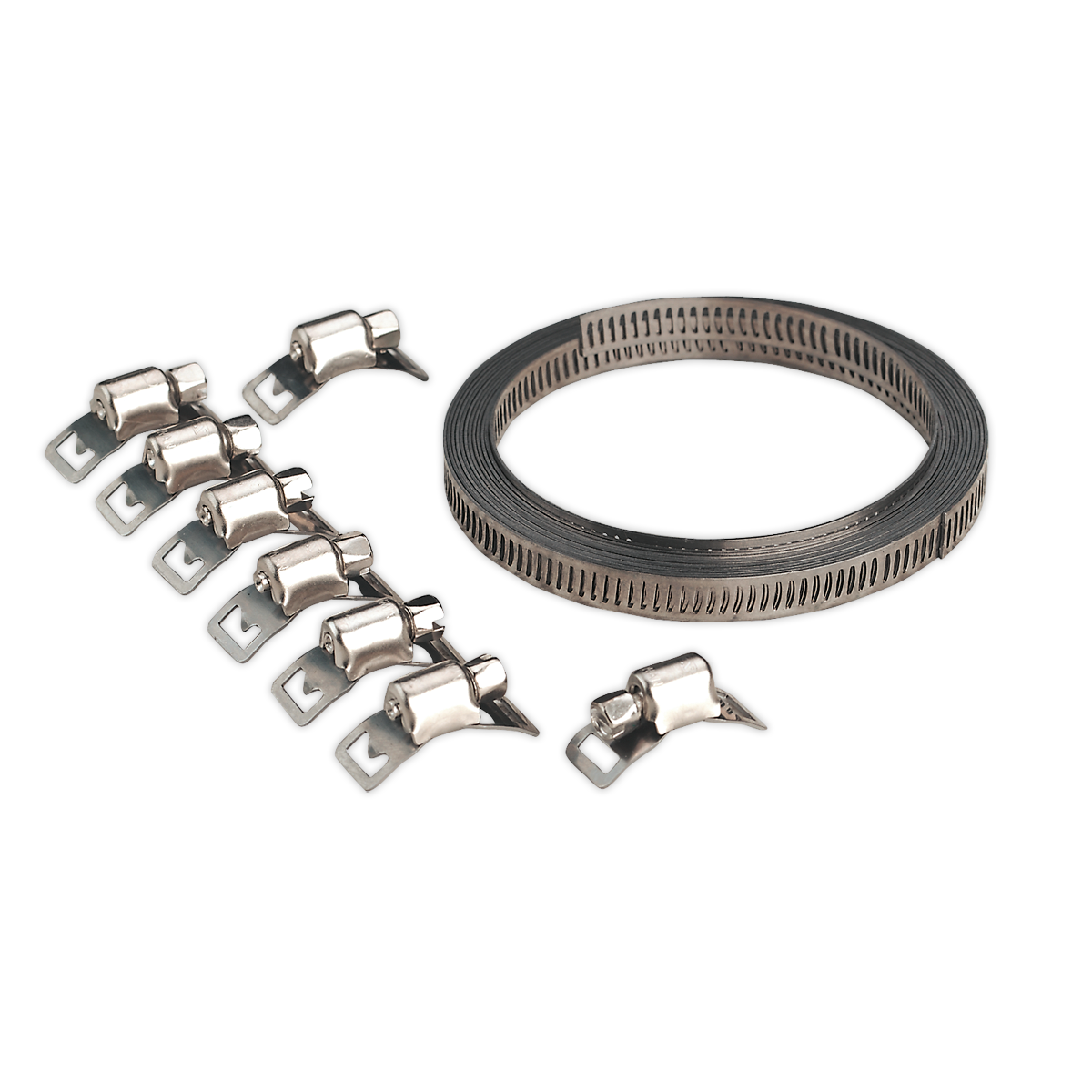 Sealey JC97 Self-Build Hose Clip Set 8mm Band Width