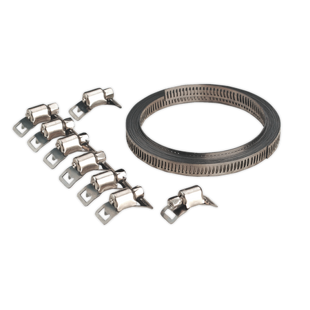 Sealey JC97 Self-Build Hose Clip Set 8mm Band Width