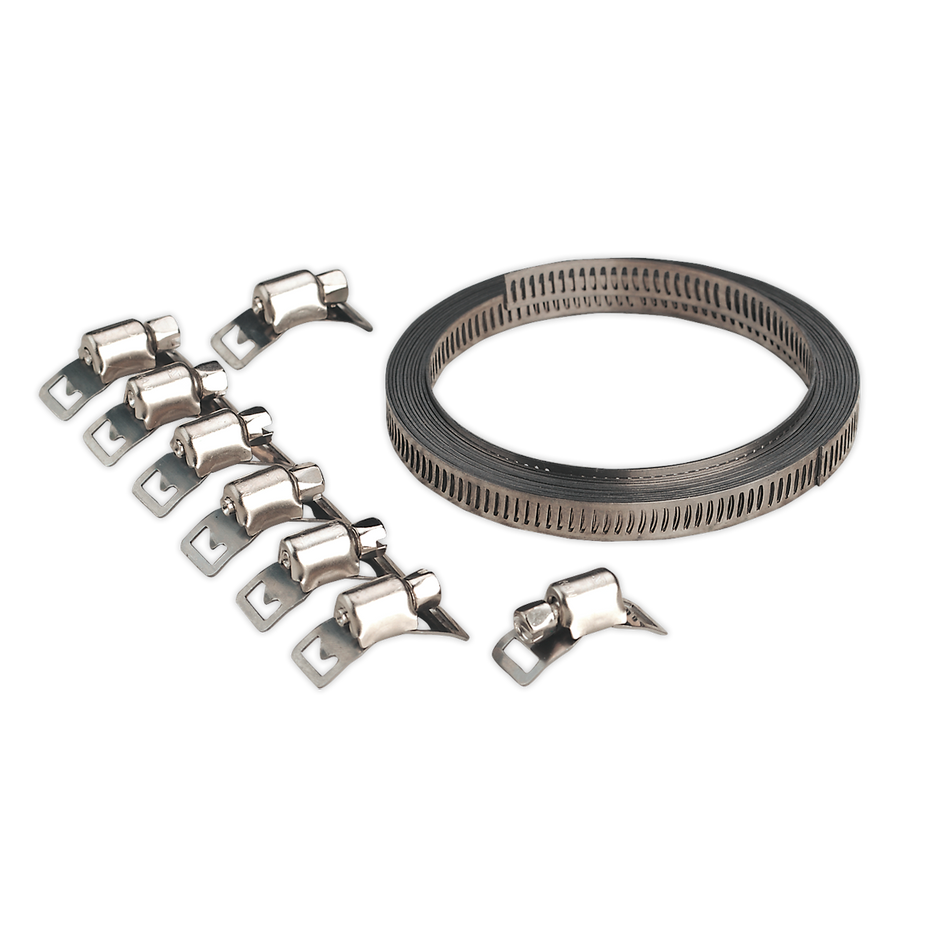 Sealey JC97 Self-Build Hose Clip Set 8mm Band Width