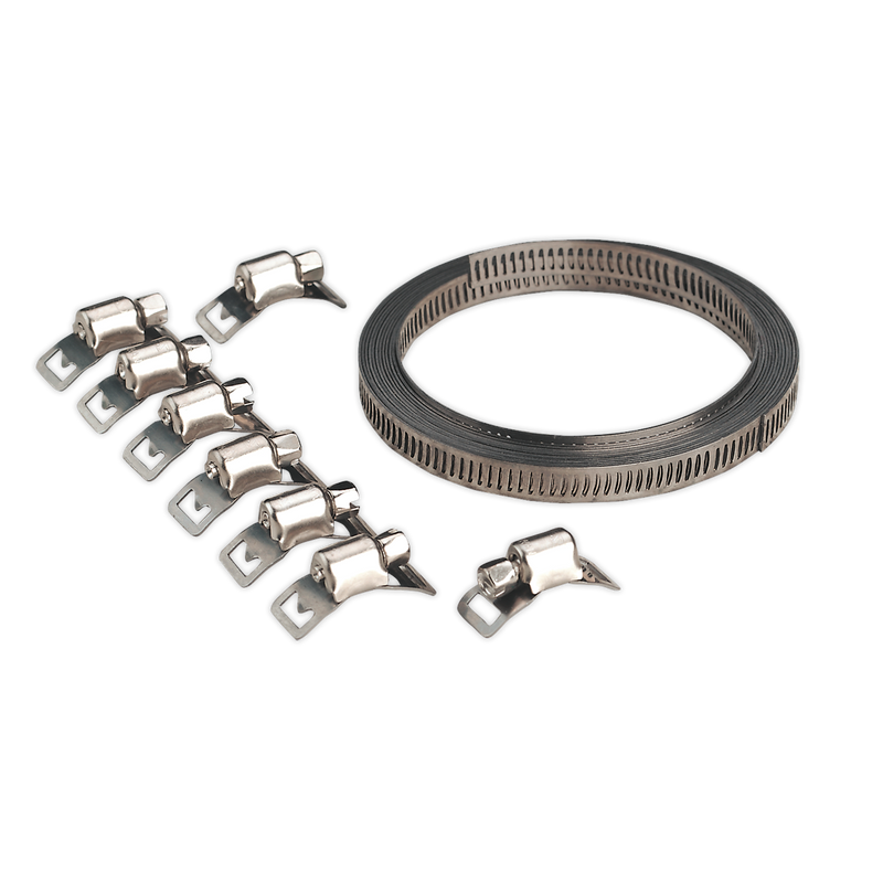 Sealey JC97 Self-Build Hose Clip Set 8mm Band Width