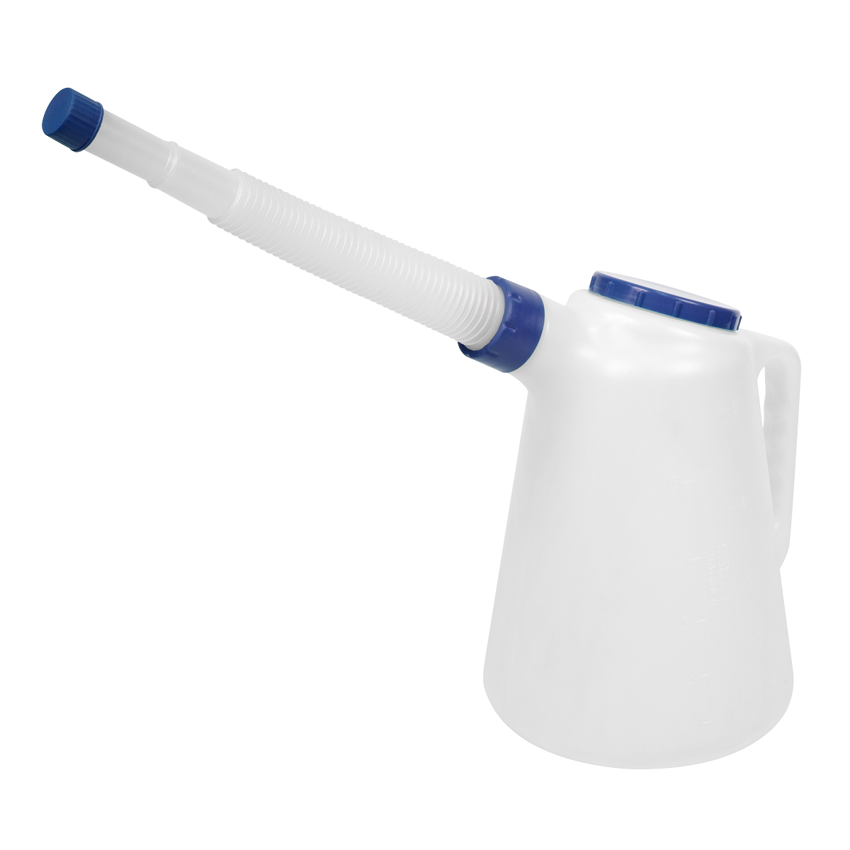 Sealey JDL5B 5L Oil Container with Blue Lid & Flexible Spout
