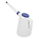 Sealey JDL5B 5L Oil Container with Blue Lid & Flexible Spout