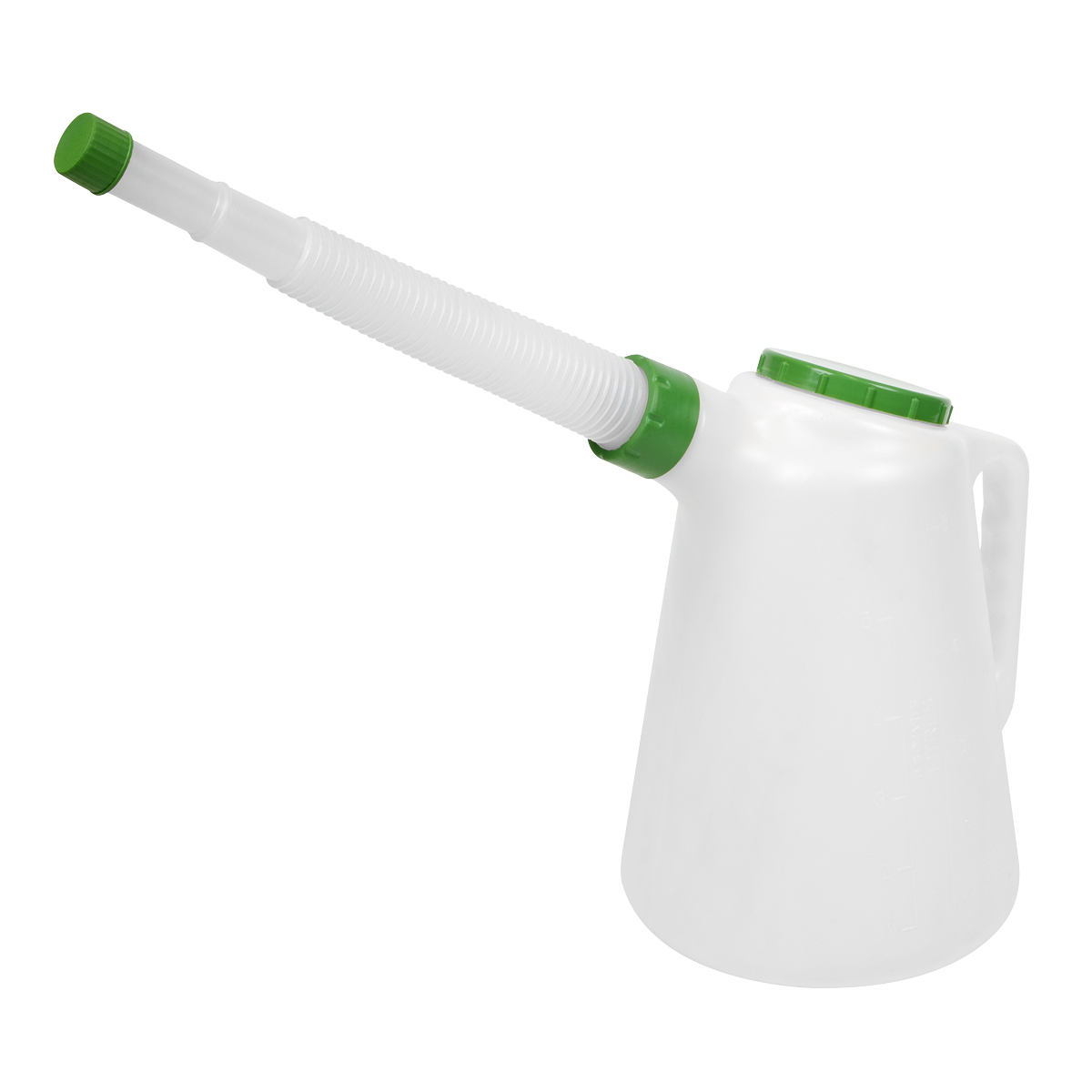 Sealey JDL5G 5L Oil Container with Green Lid & Flexible Spout