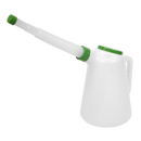 Sealey JDL5G 5L Oil Container with Green Lid & Flexible Spout