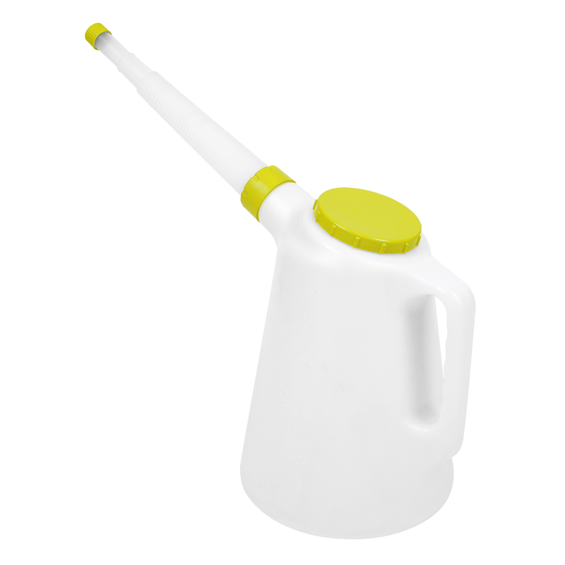 Sealey JDL5L 5L Oil Container with Lime Lid & Flexible Spout