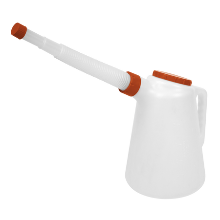 Sealey JDL5R 5L Oil Container with Red Lid & Flexible Spout