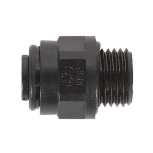 Sealey JGC1014 10mm Pipe to 1/4"BSP Thread Straight Adaptor - Pack of 5