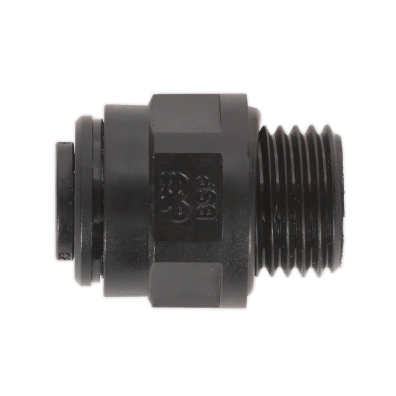 Sealey JGC1014 10mm Pipe to 1/4"BSP Thread Straight Adaptor - Pack of 5