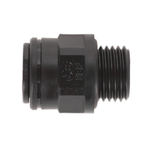 Sealey JGC814 8mm Pipe to 1/4"BSP Thread Straight Adaptor - Pack of 5