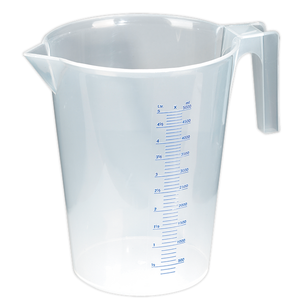 Sealey JT5000 5L Translucent Measuring Jug