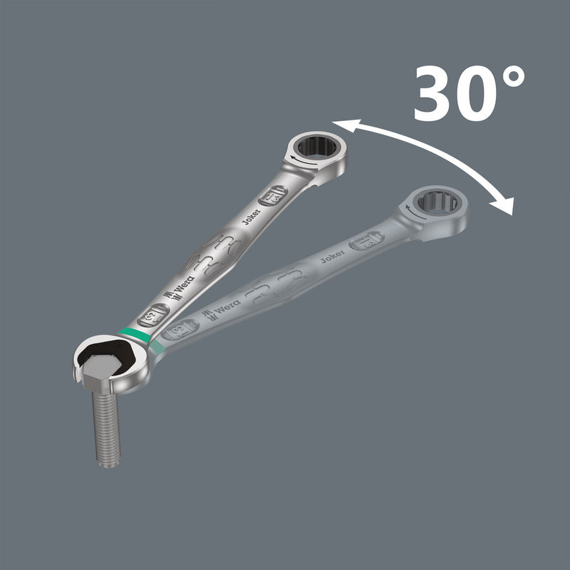 Wera 05020071001 6001 Joker Switch Ratcheting combination wrenches, with switch lever, 16 x 213 mm