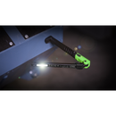 Sealey LED01G 2 COB & 1 SMD LED Rechargeable Slim Folding Pocket Light - Green