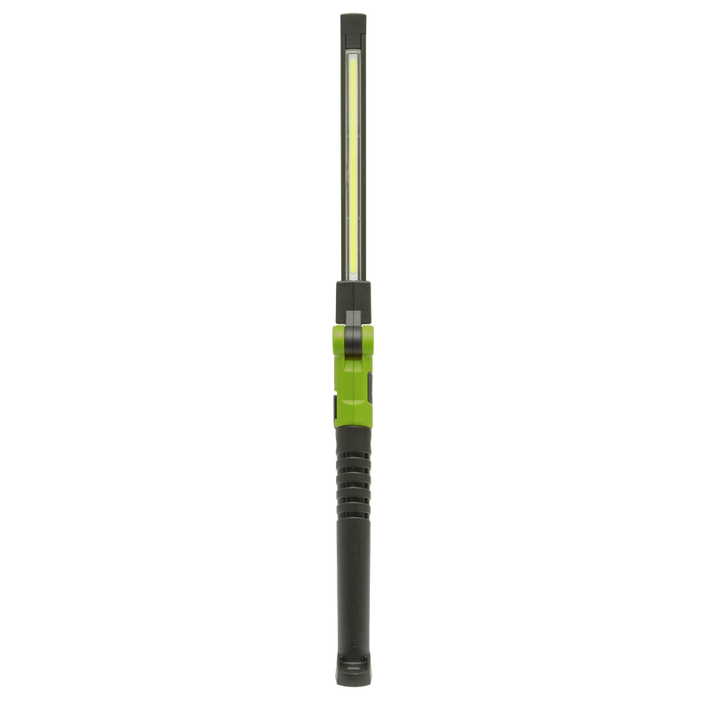 Sealey LED01G 2 COB & 1 SMD LED Rechargeable Slim Folding Pocket Light - Green