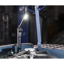 Sealey LED02G 2 COB & 1 SMD LED Rechargeable Aluminium Folding Pocket Light