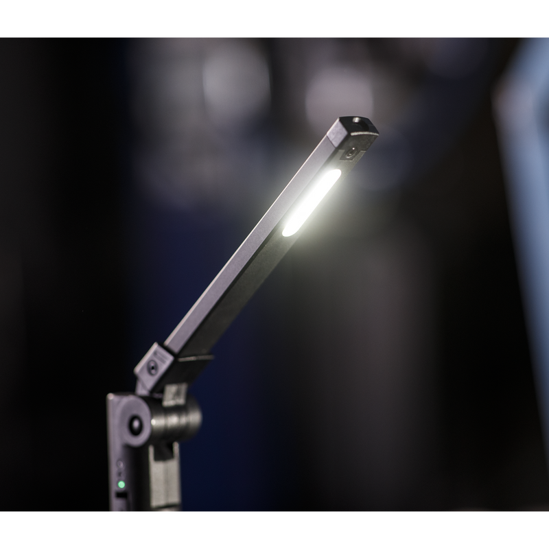 Sealey LED02G 2 COB & 1 SMD LED Rechargeable Aluminium Folding Pocket Light