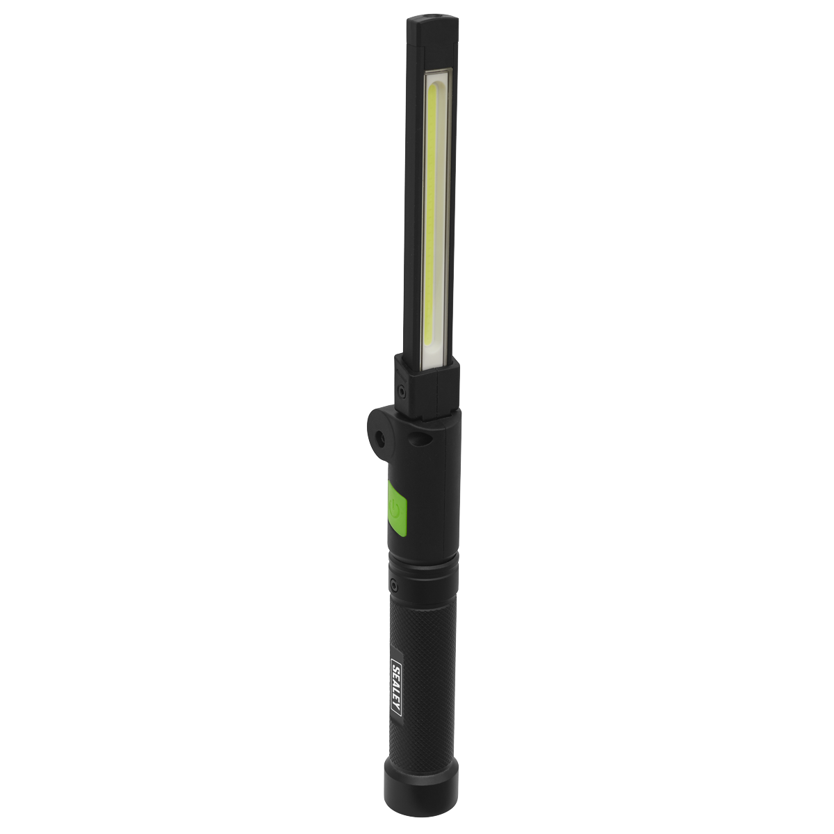 Sealey LED02G 2 COB & 1 SMD LED Rechargeable Aluminium Folding Pocket Light