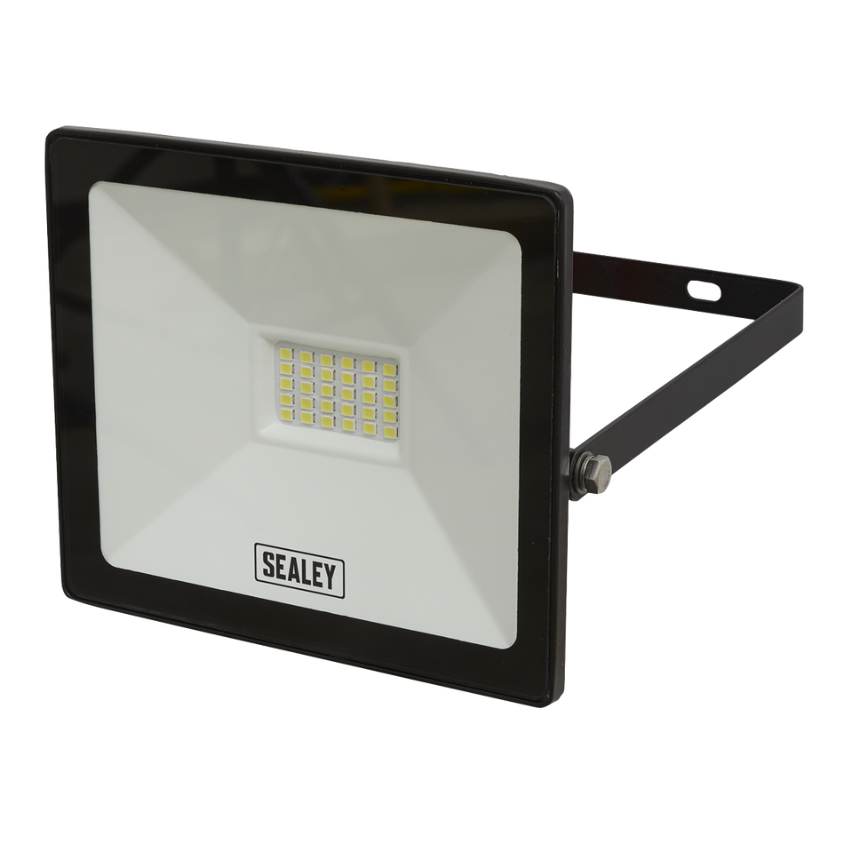 Sealey LED112 20W SMD LED Extra Slim Floodlight with Wall Bracket