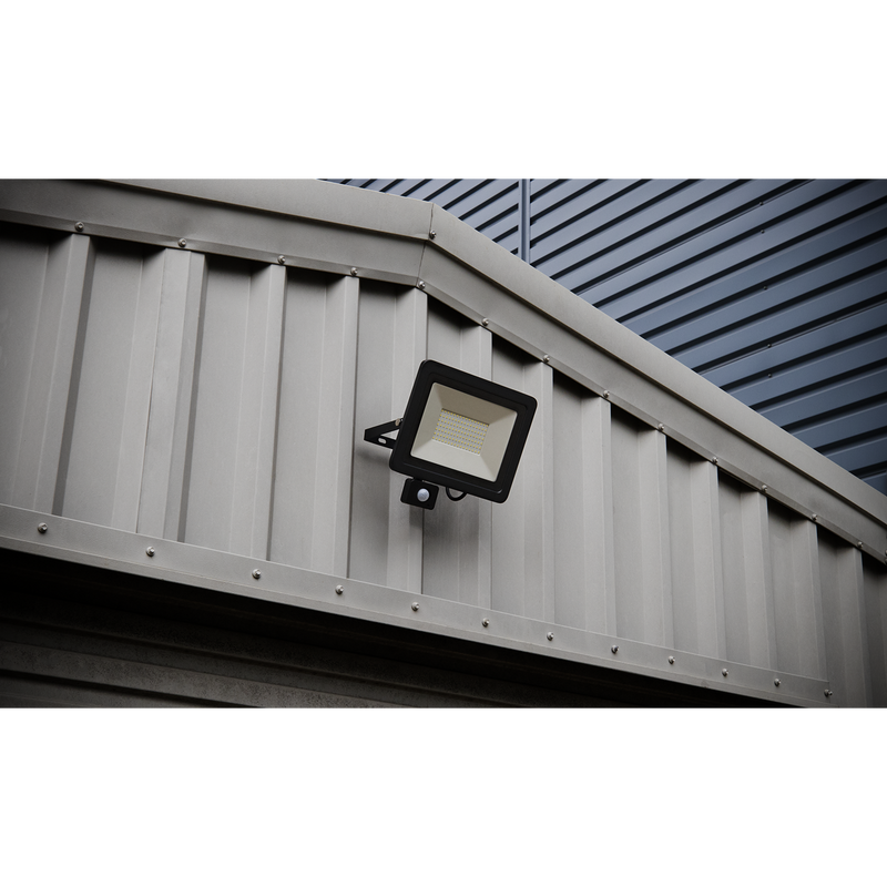 Sealey LED113PIR 50W SMD LED Extra Slim Floodlight with PIR Sensor