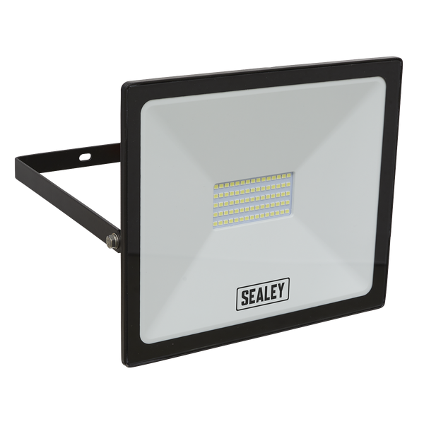 Sealey LED113 50W SMD LED Extra Slim Floodlight with Wall Bracket