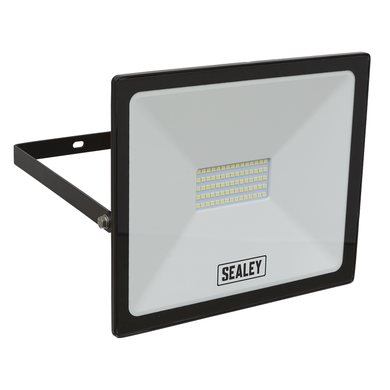 Sealey LED113 50W SMD LED Extra Slim Floodlight with Wall Bracket