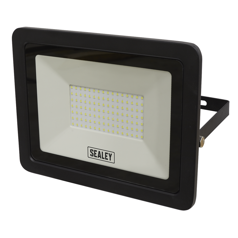 Sealey LED115 100W SMD LED Extra Slim Floodlight with Wall Bracket